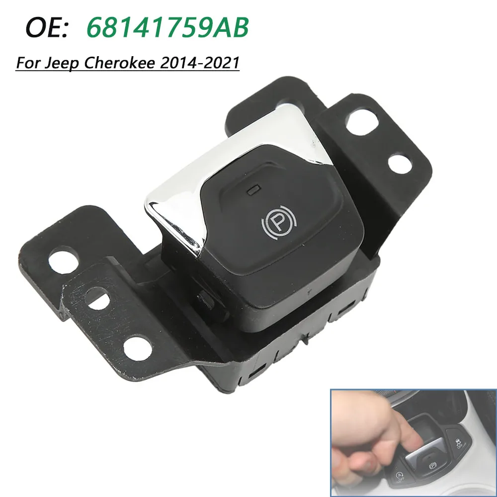 

Для Jeep Cherokee 2014 2015 2016 2017-2021 электронный переключатель стояночного тормоза, кнопка ручной тяги 68141759AB 68141759AA