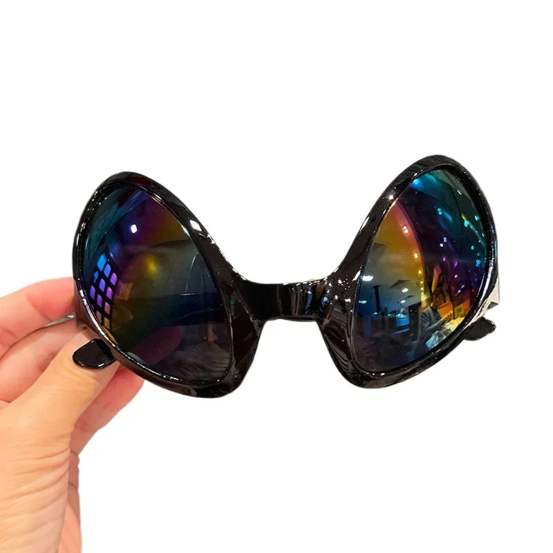 외계인 안경 재미 있은 휴일 파티 고양이 눈 선글라스 성인 할로윈 파티 용품 레인보우 렌즈 선글래스 생일 선물