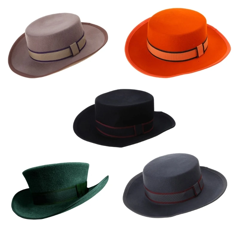 Wool Panama Hat Fedora Western Short-Brim Hat  Gentlemen Photo Props Western Fedora for Men Women Unisex Wear