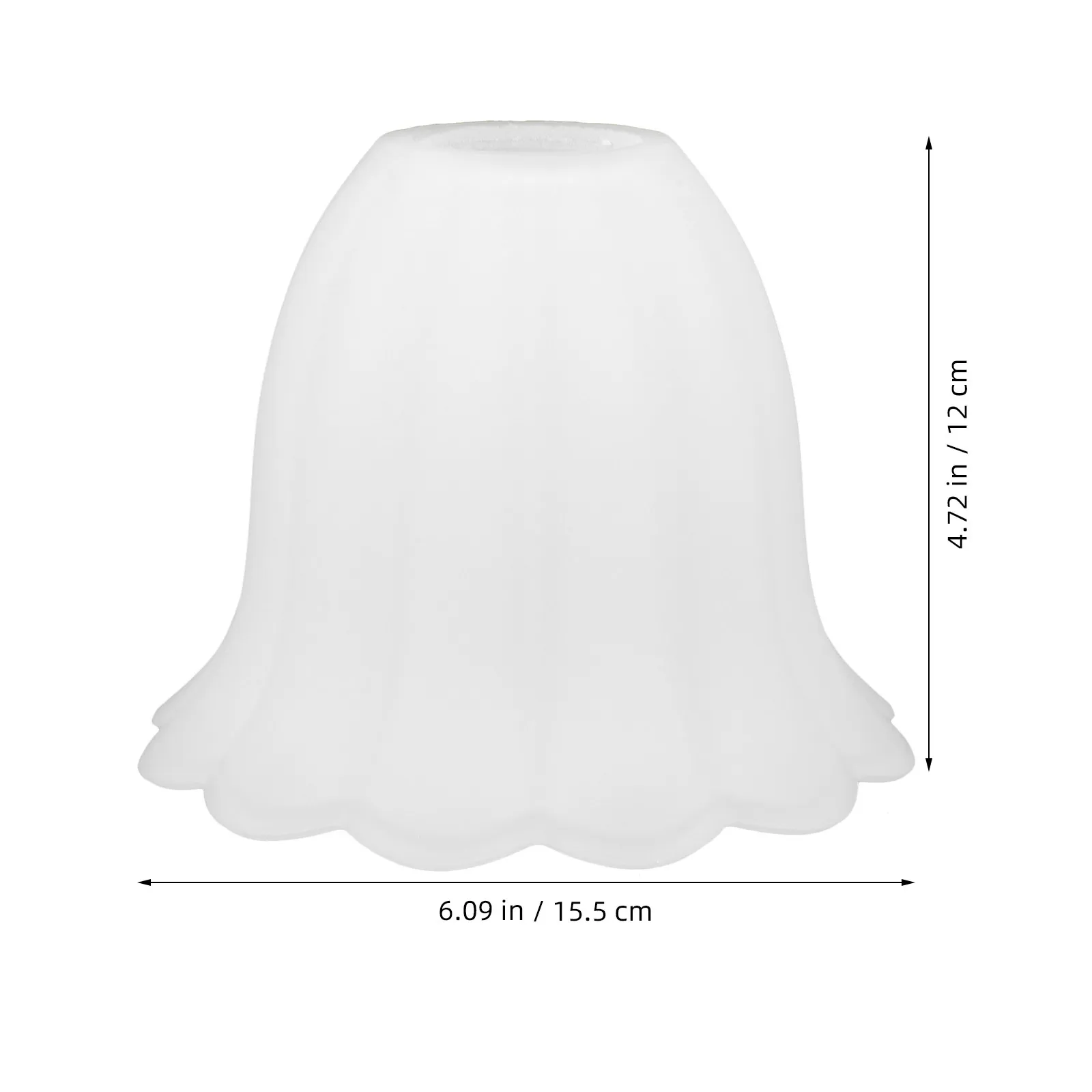 Flower Shape Frosted Glass Lampshade for Pendant Light Fixture Bright Even Lighting Soft Warm Ambience Modern Bedroom Dining