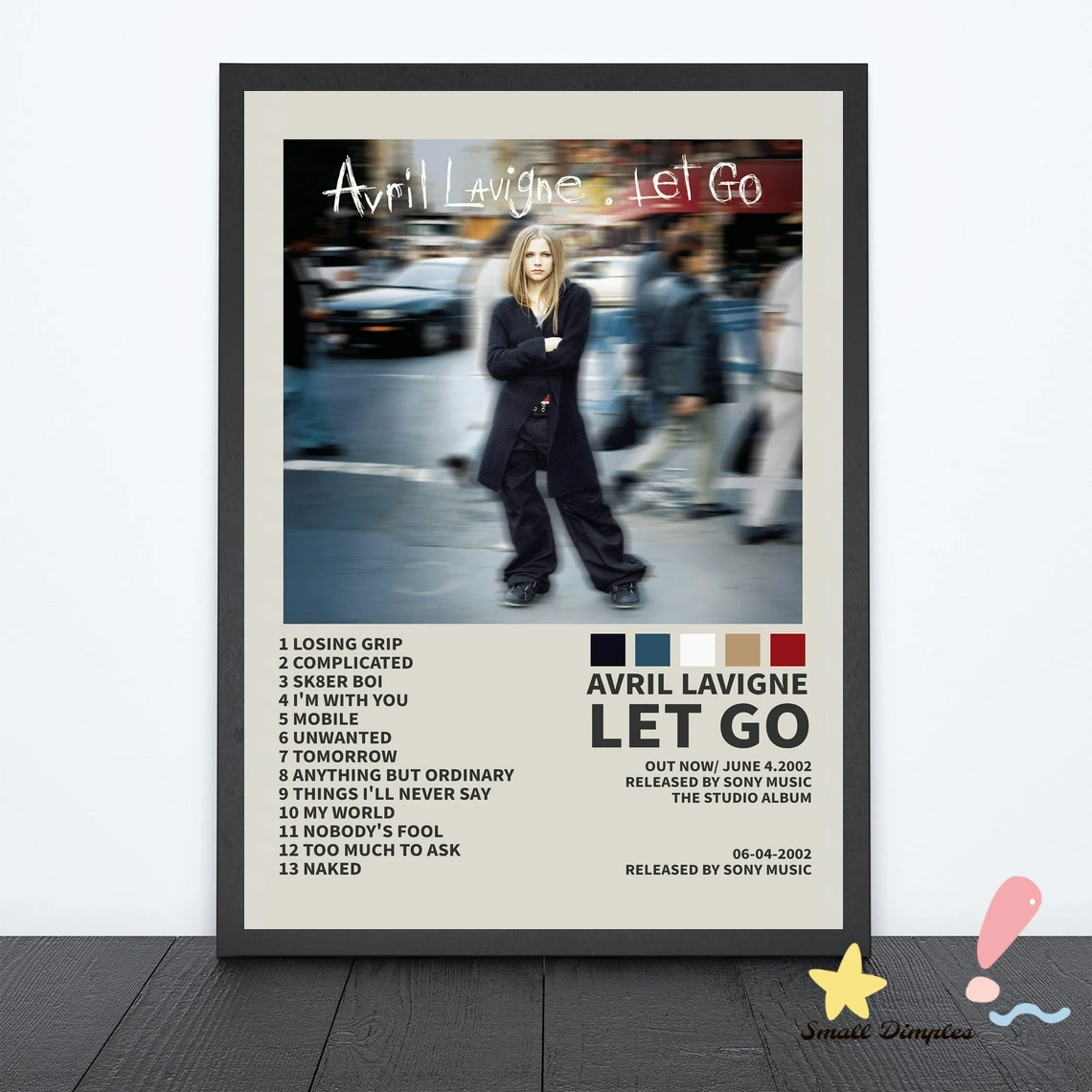 Avril Lavigne Let Go Music Album Poster Canvas Art Print Home Decoration Wall Painting ( No Frame )