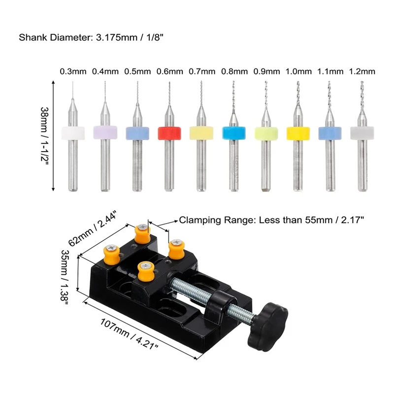 مجموعة أدوات الحفر اليدوية للنحت ، لقم الثقب الملتوية لقم الثقب للأخشاب ، البلاستيك ، الحرف اليدوية ، 60 من ، 10 من ، 48 من ، من من من ، من