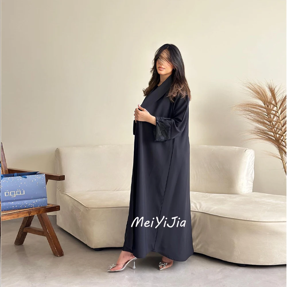 Meiyijia Evening Dress Ankle-Length O-Neck Aline Ruffle Long Sleeves Saudi Arabia Sexy Evening Birthday Club Outfits Summer 2024