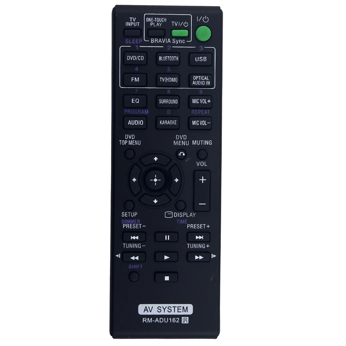 Adu162-remote controle para o sistema dav, substituição para o sistema dav, peça de reposição para dav tz140 hbd-dz170 ws123 ts124