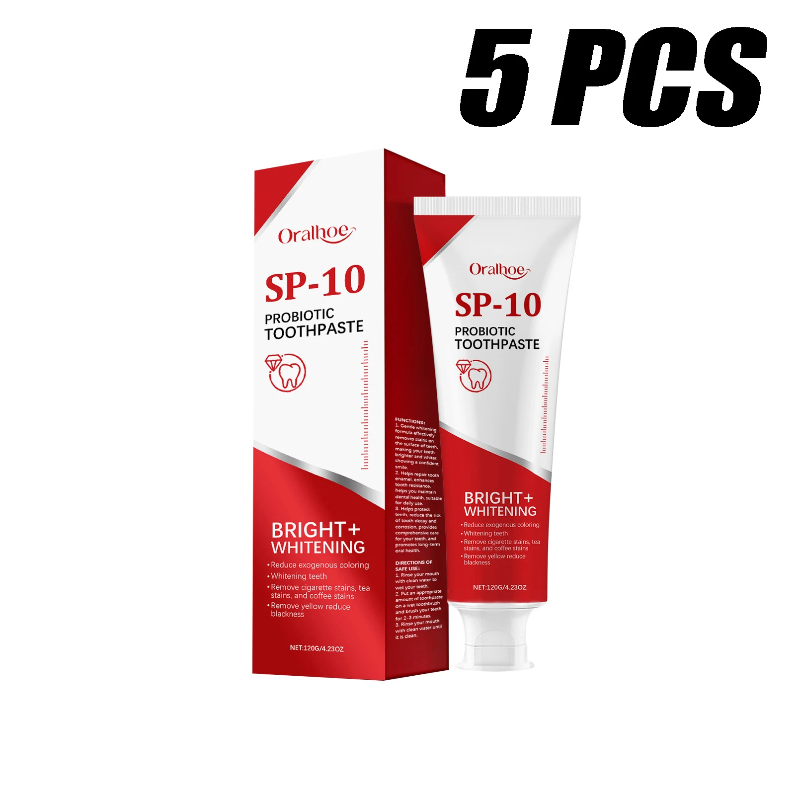 cigarette toothpaste Sp 10 Probiotic Toothpaste Remove Cigarette Stains Tea Stains And Coffee  Stains Long-Lasting Fresh Breath Oral Hygiene Care 120g