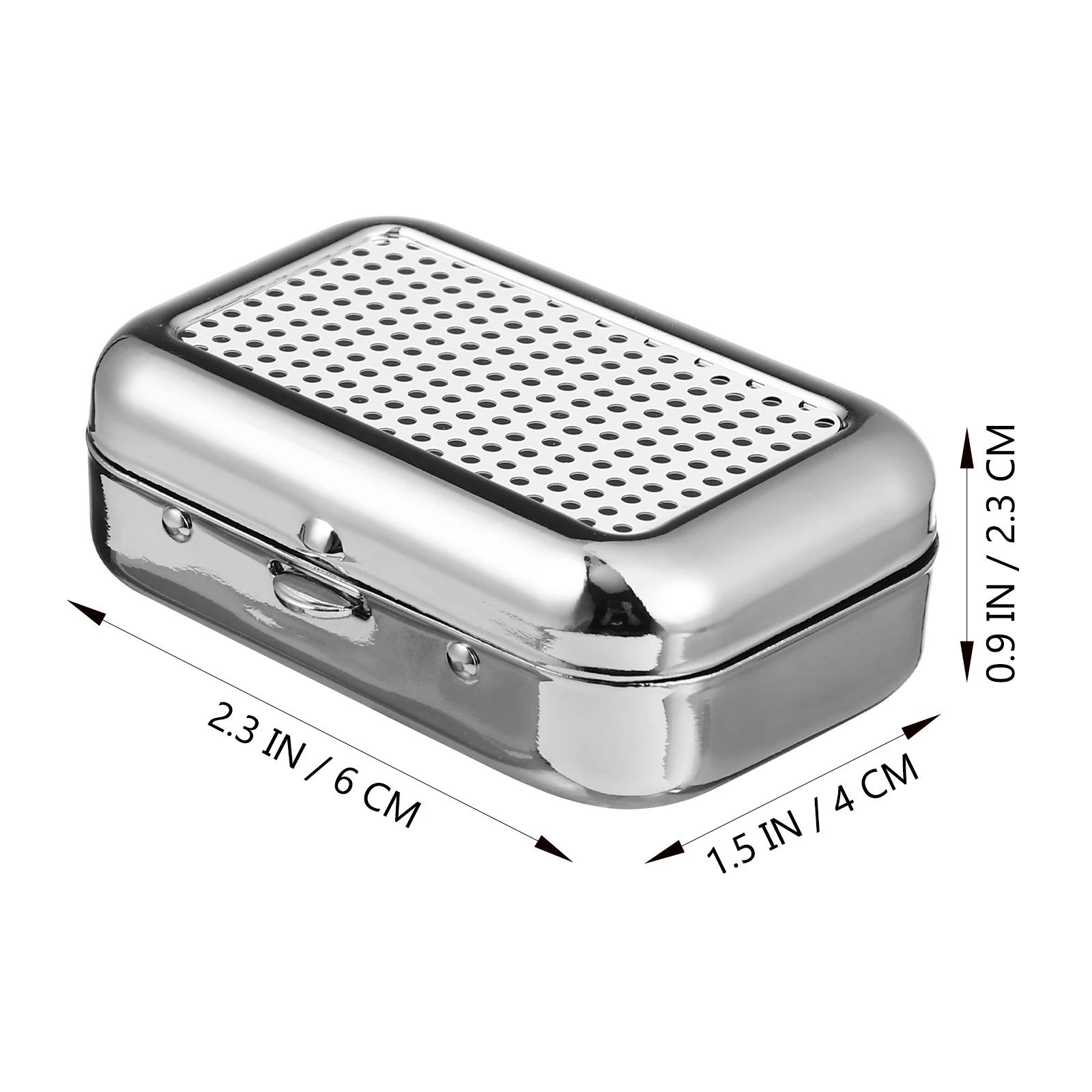 

Portable Stainless Steel Ashtray Windproof Container for Indoor Outdoor Home Office Travel Cigarette Holder Metal