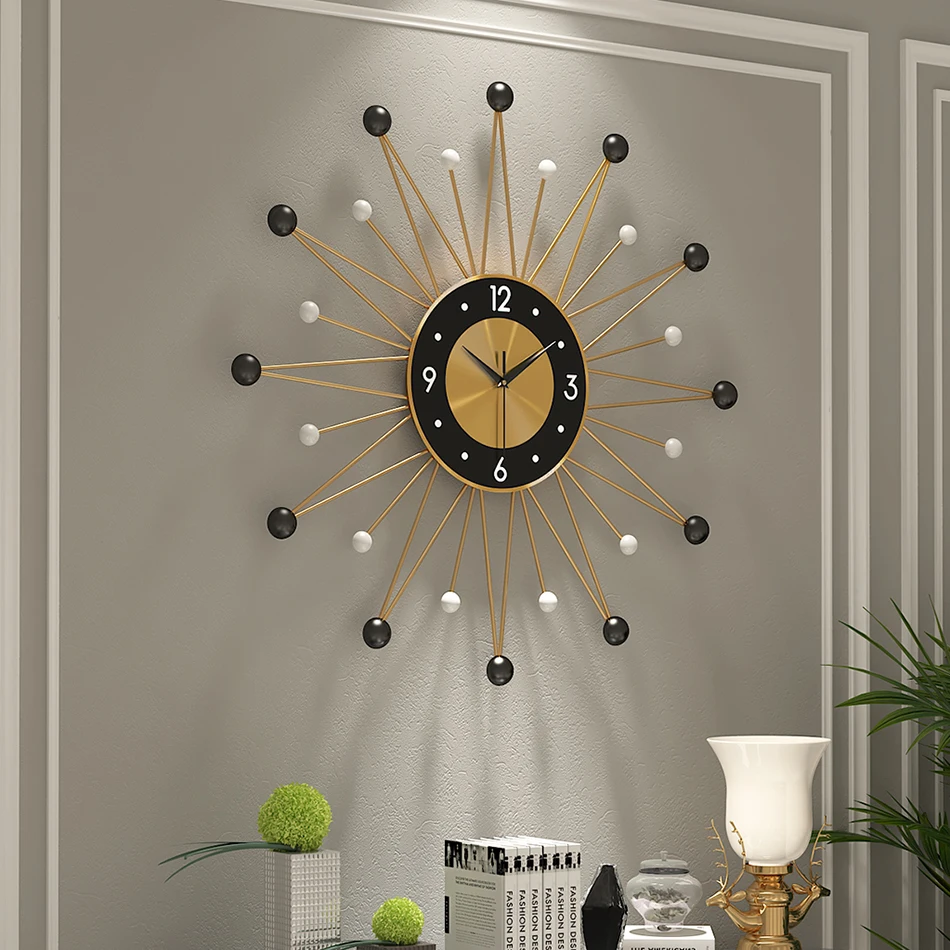 Luxury Big Wall Clock Modern Design Nordic Minimalist Silent Wall Clock Large Mediterranean Living Room  Home Decor