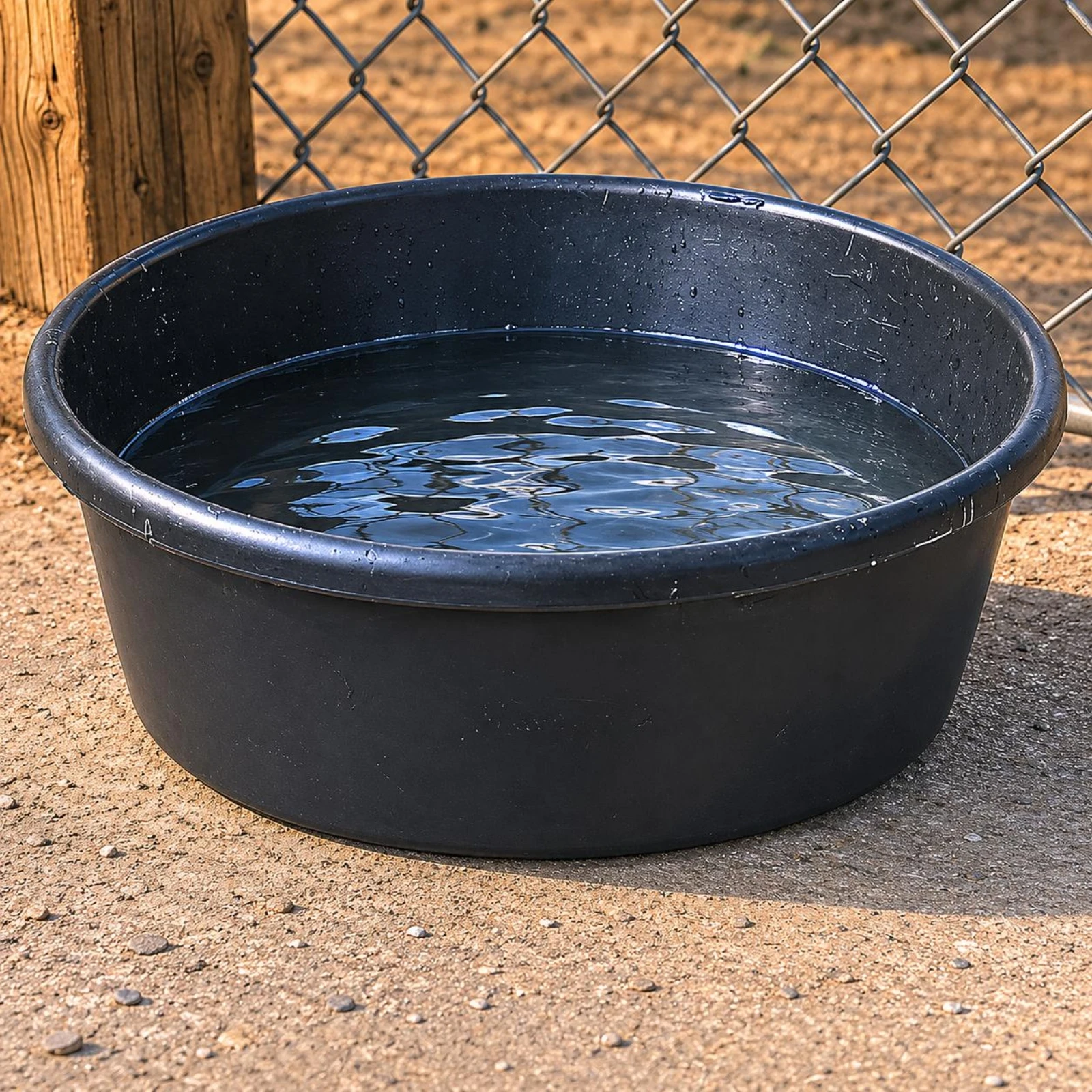 Low-Height Feeding Bowl Wide Opening Black Pet Bowl Pet Dish Plastic