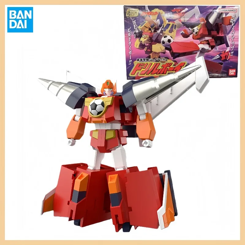 

Bandai Origina SMP SHOKUGAN Brave Police J-Decke Football Detective Drill Boy Build Tiger Anime Figure Assembly Model Toys