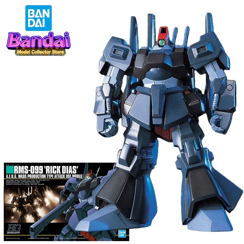 Bandai HGUC Rms-099 Rick Dias Action Figure Anime Gundam Mobile Suit Toys for
