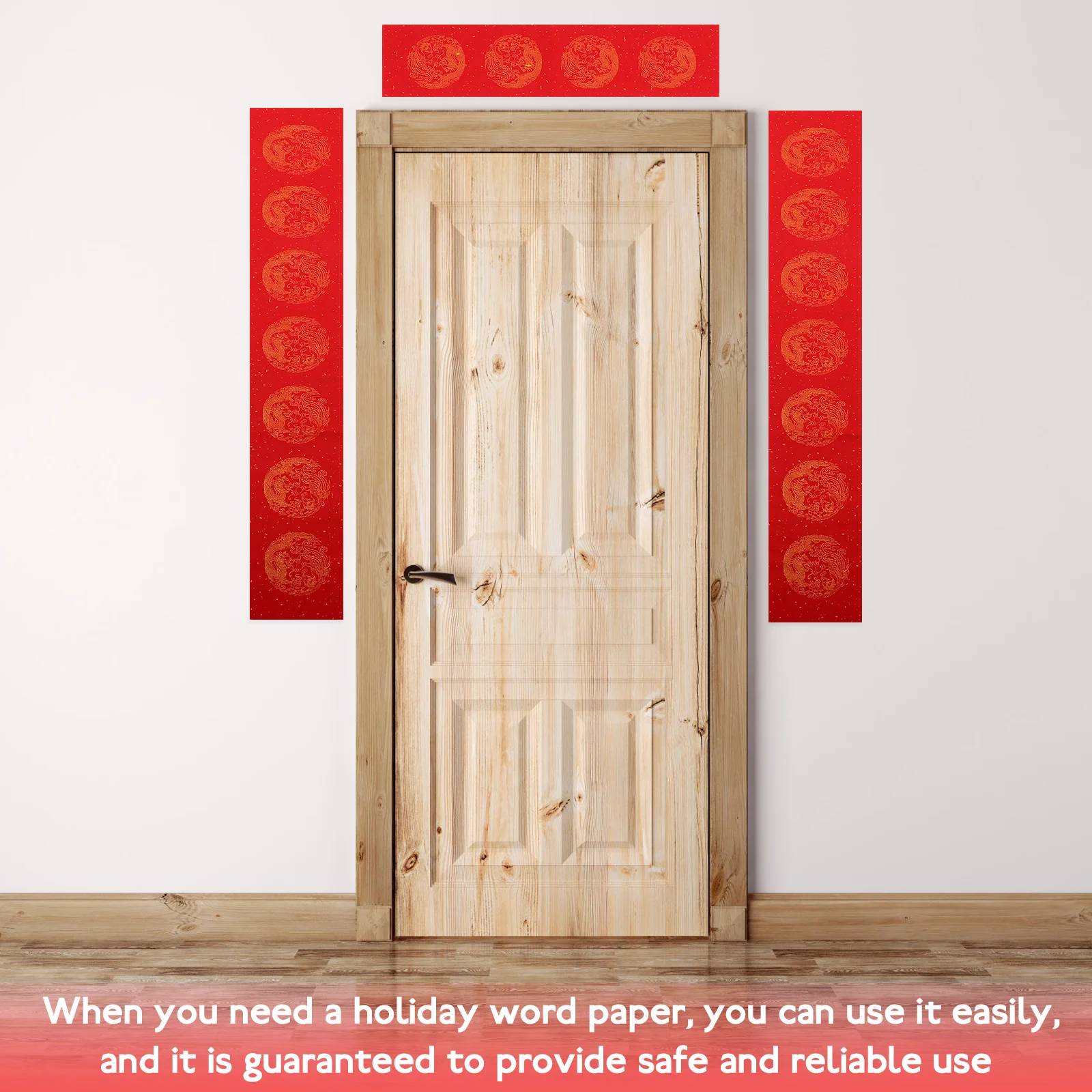 

5 set 5 Sets Red Red Rice Blank Calligraphy For Diy Chinese New Year Writing Craft Portable Calligraphy Paper Rice Paper Roll