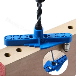 Woodworking Drilling Locator Vertical Pocket Hole Jig Wood Dowelling Self Centering Drill Guide Kit Hole Puncher 2mm-12mm