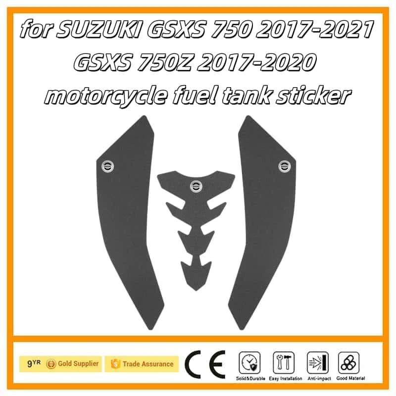 

Motorcycle Sticker Tank Non Slip Tank Traction Side Pad Protective Decal for SUZUKI GSXS 750 2017-2021 GSXS 750Z 2017-2020