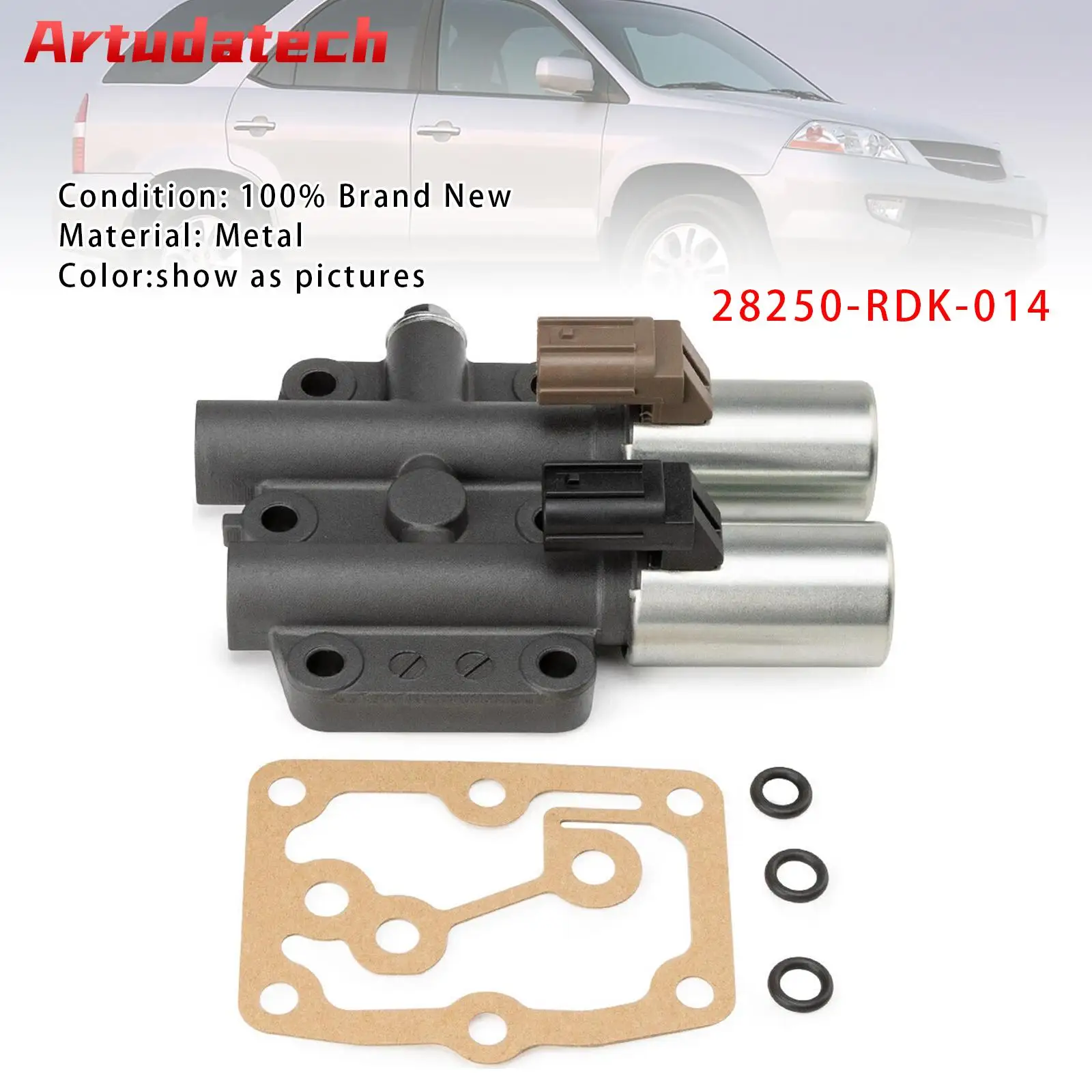 

Двойной линейный соленоид трансмиссии Artudatech 28250-RDK-014 для Honda Ridgeline Pilot Acura, автомобильные аксессуары 28250RDK014