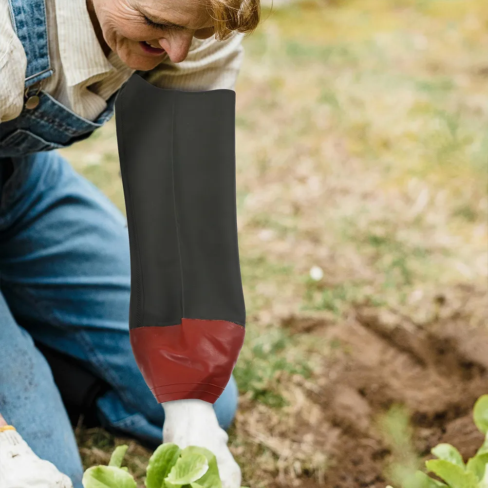 

2 пары резиновых нарукавников-перчаток, водонепроницаемые, маслостойкие, удлиненные до локтя, для домашней работы, приготовления пищи, мытья посуды