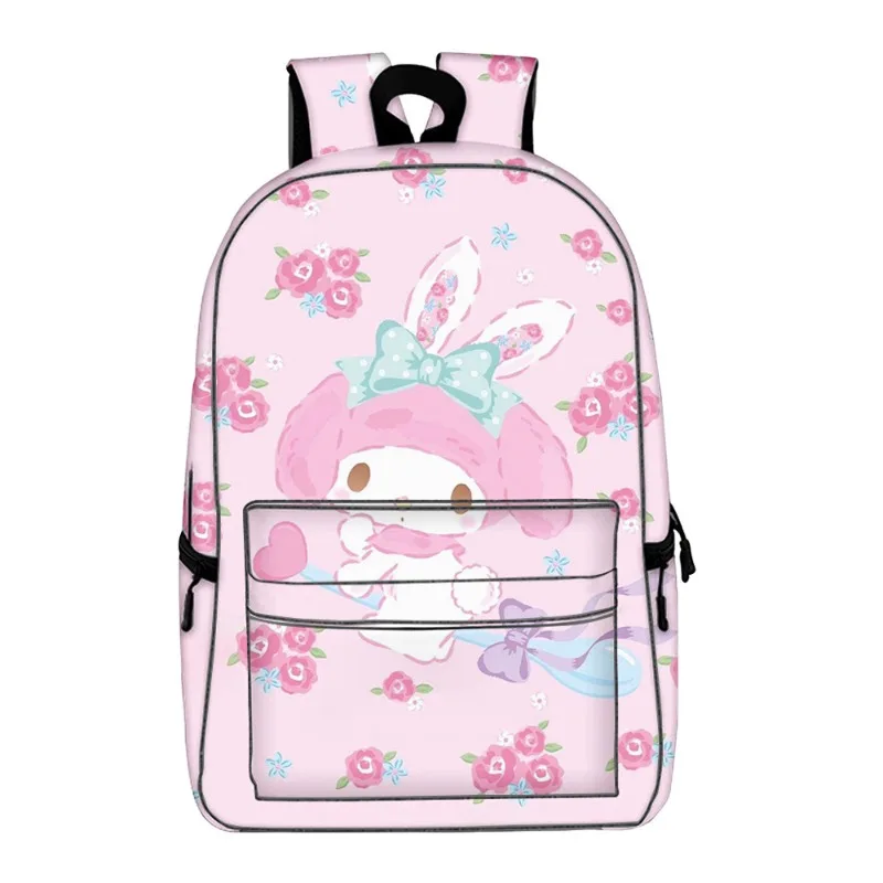 My Melody-Mochila escolar para chica, morral para ordenador portátil, bolsa de viaje para estudiantes universitarios