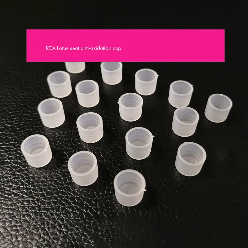 10pcs/lot RCA Plug Protective Anti Dust Cover Audio Lotus Head Lotus Block Plug Dust-proof Cover Connector Cap