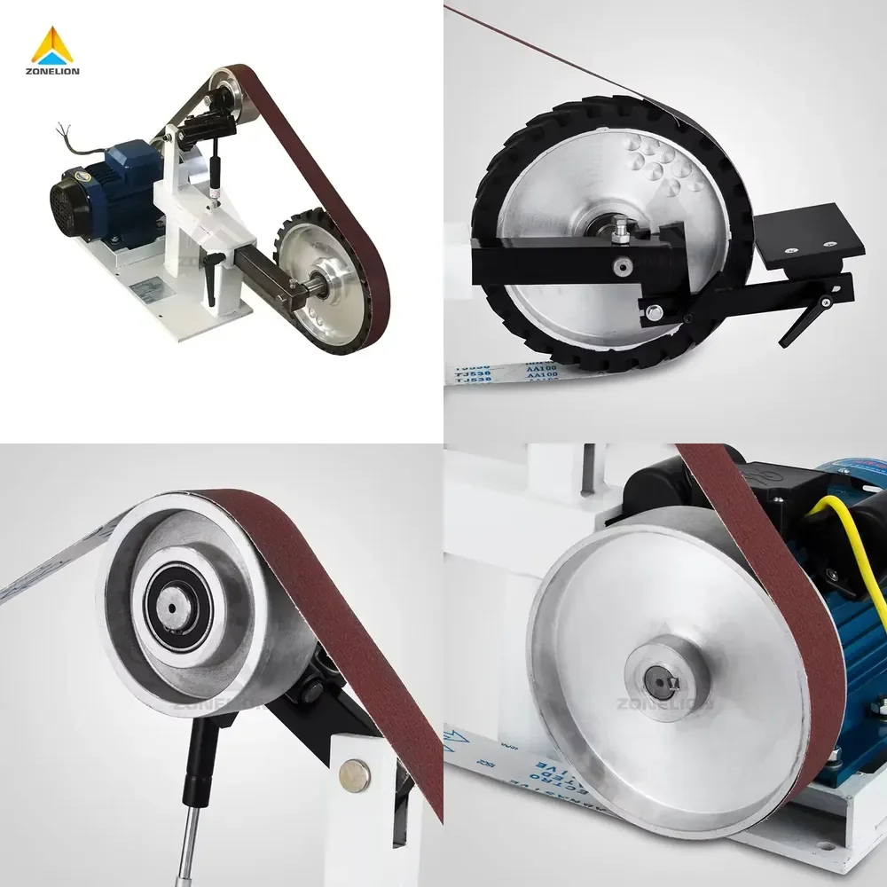 Industrial Sand Belt Grinding Machine Belt Grinder Knife Contact Wheel
