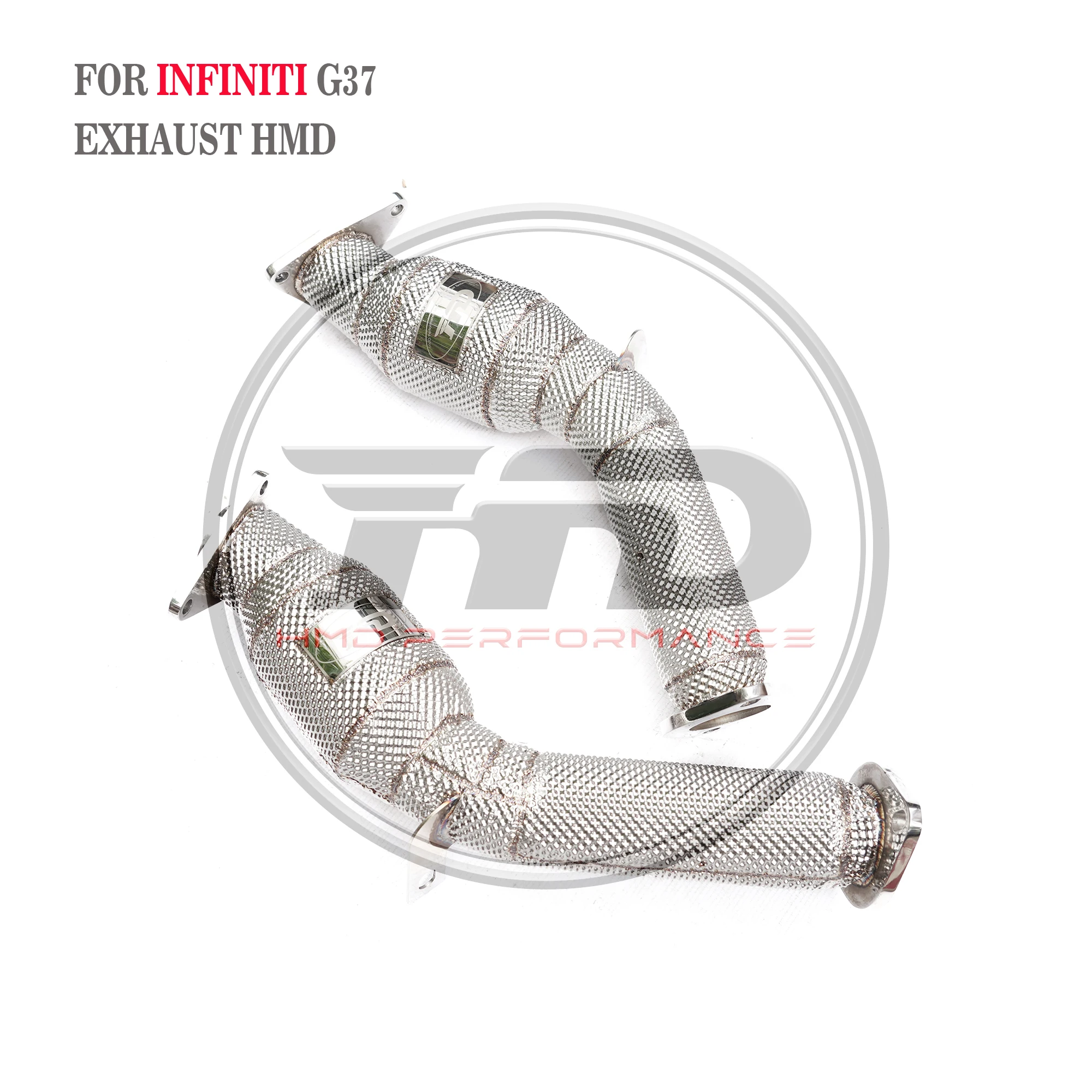 HMD Exhaust System For Infiniti G37 Exhaust Downpipe High Flow Catalyst Performance Upgrade