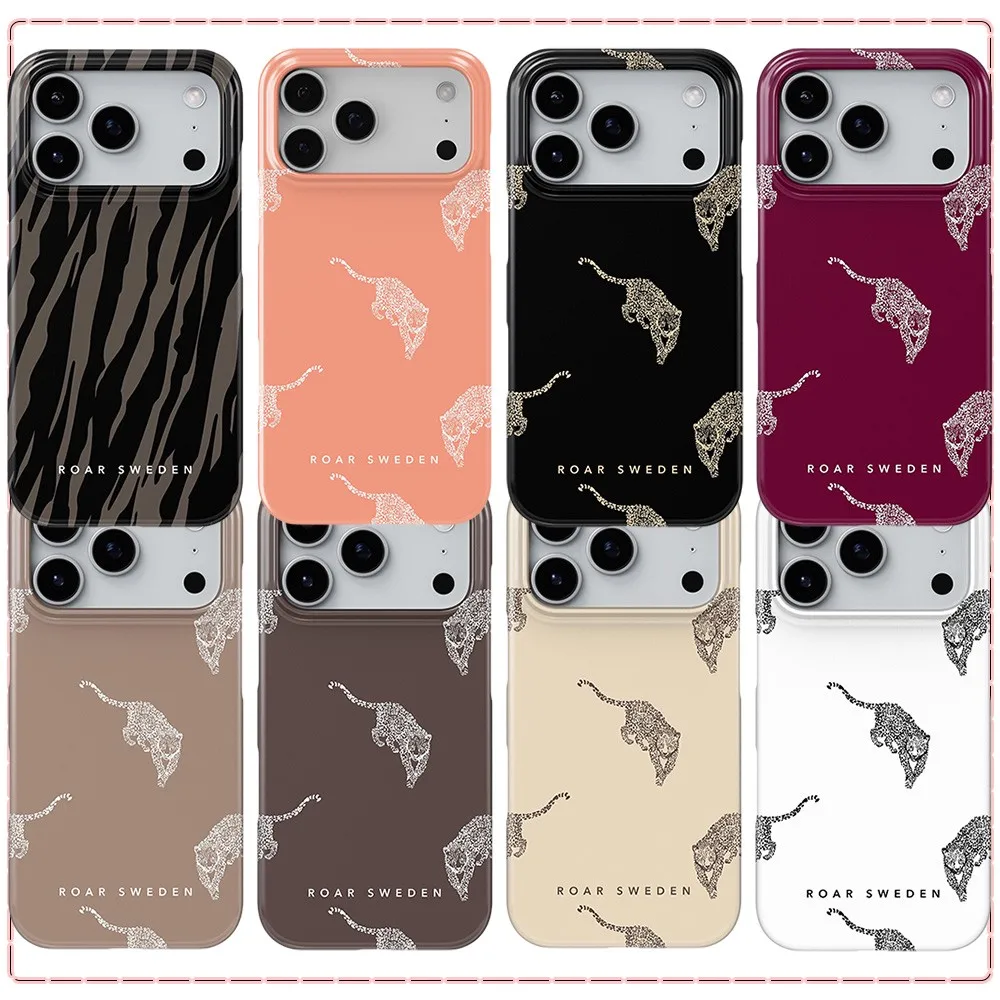 Roar Sweden World Map Phone Case for Samsung Galaxy S20 S23 S24 S25 S26 FE Plus Ultra Edge 4G 5G Luxury Double-layer Cover