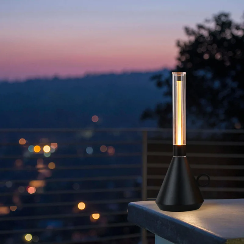 

Новая минималистичная перезаряжаемая сенсорная настольная лампа для кемпинга на открытом воздухе, портативная декоративная лампа для баров и ресторанов, атмосферная подсветка