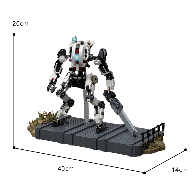 Titanfalled 2 Reapers War Machine Ronin-Class Titan Building Block Kit High-Tech Mecha Robot Warrior Figure Brick Model Kid Toy