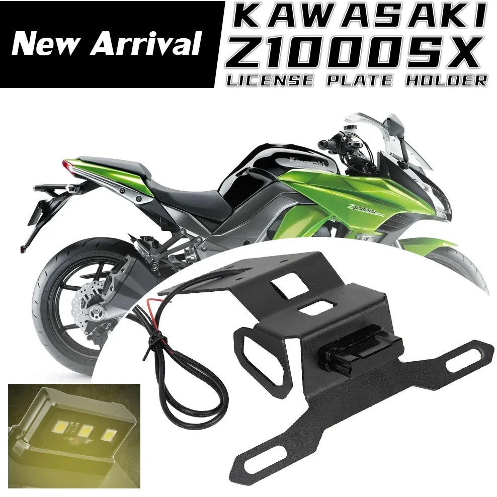 Motorcycle Parts License Plate Holder Tail Tidy For Kawasaki Z1000SX Ninja 1000SX 2020 2021 2022 Z1000 SX Fender Eliminator LED