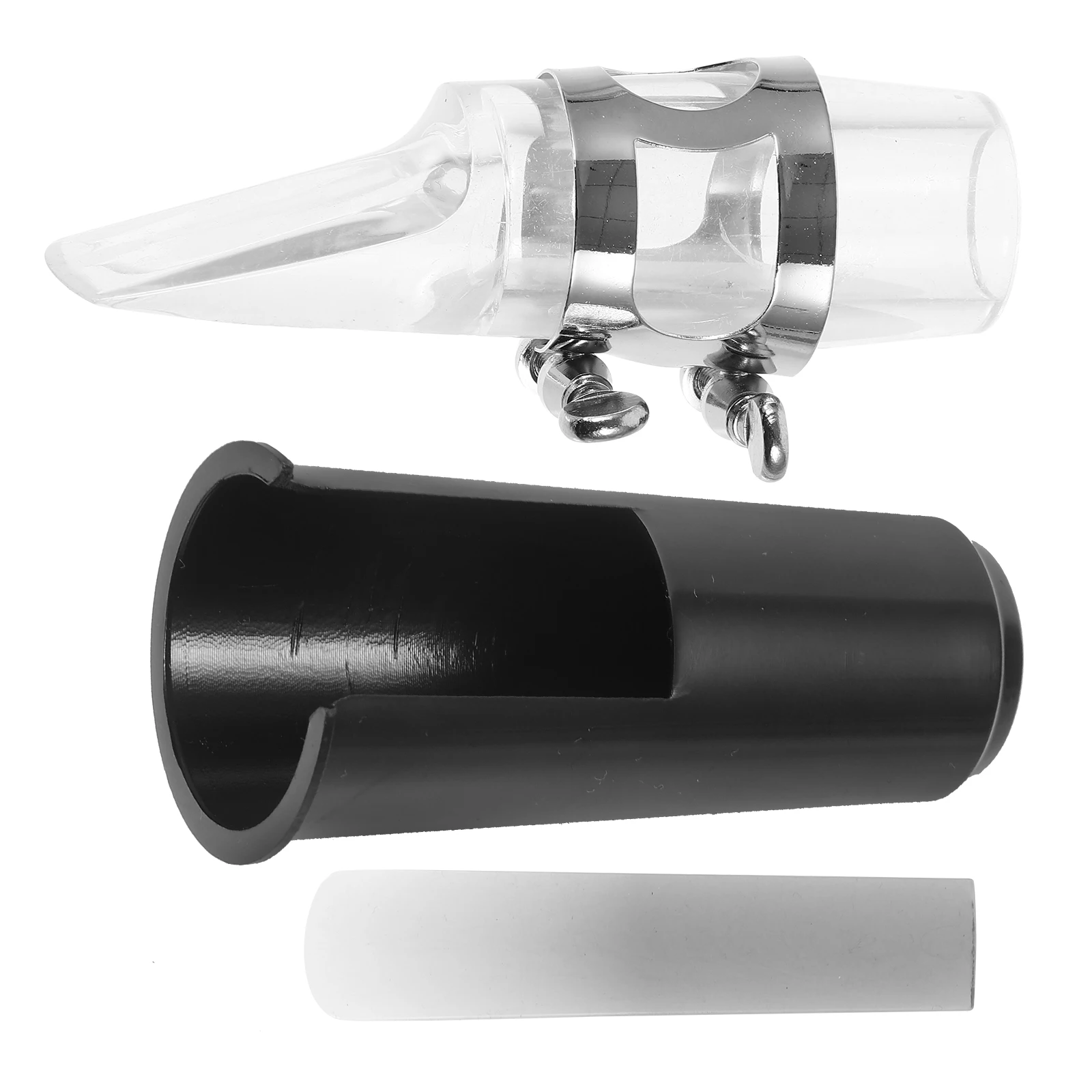 

1 Set Saxophone Mouthpiece Kit For Alto Soprano Tenor Saxophone Metal Abs Wind Instrument Replacement Parts Cap Reed Lightweight