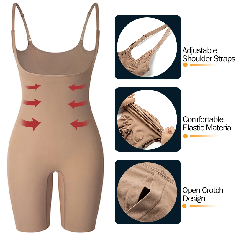 Body modelujące całe ciało Fajas Colombianas bezszwowe damskie body wyszczuplające talię, modelujące sylwetkę, podnoszące pośladki, gorset — zdjęcie 5