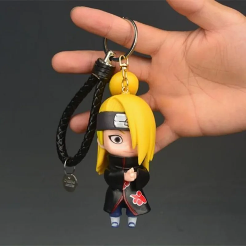 Naruto keychain Uchiha Sasuke and Deidara stylish personalized portable Student backpack pendant living room bedroom decoration view 5