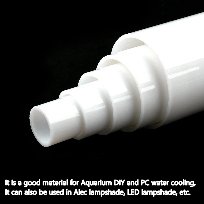 1~2PCS O.D 16/20/25/32/40/50/60/70mm Milk White/Frosting Acrylic Tube Aquarium Fish Tank Accessories Garden Irrigation Fittings