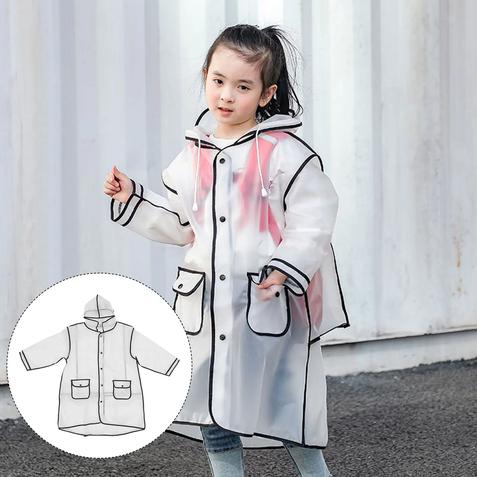 

Outdoor Hiking Raincoat Kids Child Jacket for Ponchos Hooded Suit Boy Coats Children
