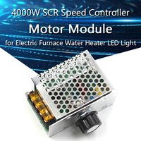 4000W 220V AC SCR Motor Speed Controller Module Voltage Regulator Temperature Dimmer for Electric Furnace Water Heater LED Light