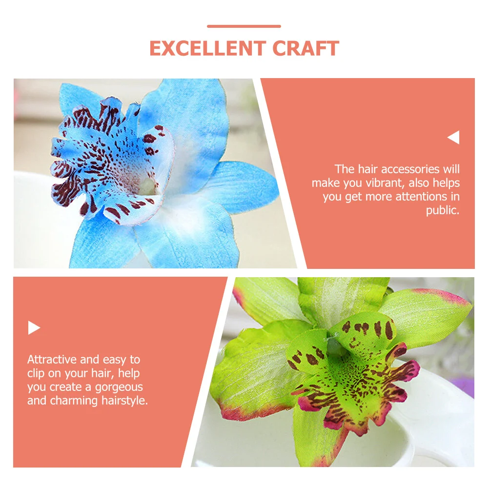 

30Pcs Flower Hair Clips for Women Bohemian Style Accessories Attractive Easy to Clip Hairstyle Gift Flower Hair Clip