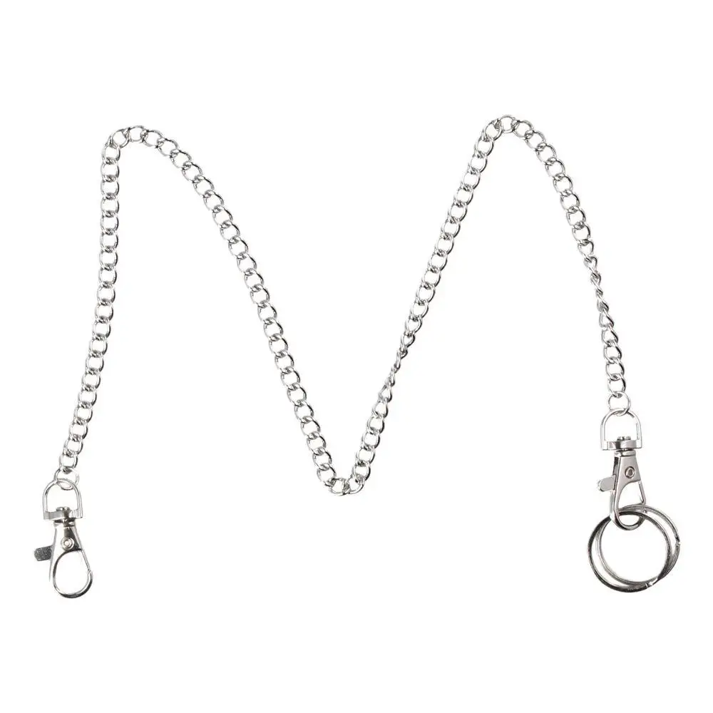 Cadena de bolsillo Cadenas de bolsillo largas de metal 25 cm 45 cm Cadena de billetera 60 cm Bolso de plata Correa para billetera