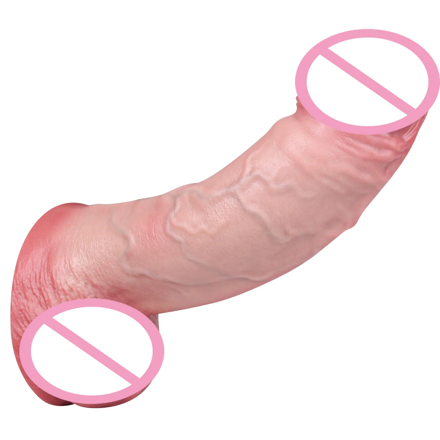 FAAK Nude Black XXL Realistic Ejaculate Dildo Double Layer Silicone Squirting Penis Thick Butt Plug with Sucker Adult Sex Toys