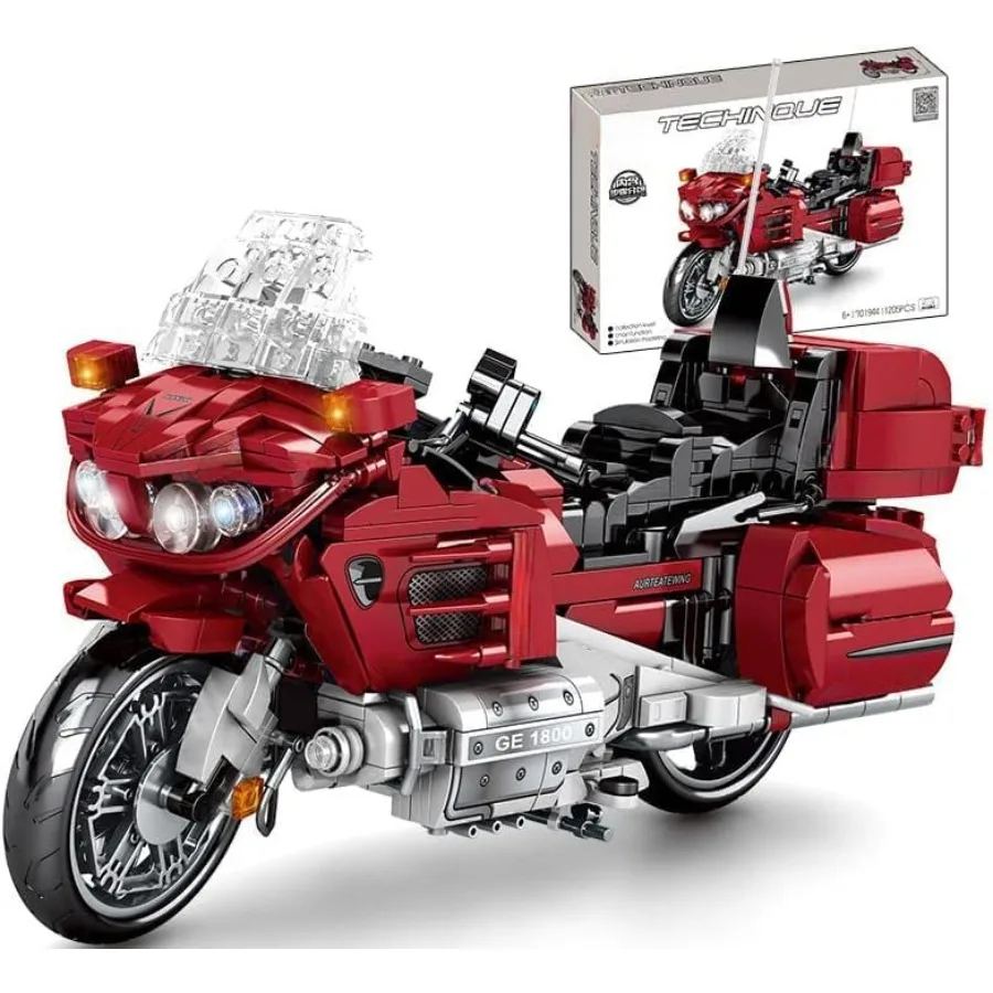 

Motorcycle Building Kit for Honda Superbike Build A Model Motorcycle MOC Racing Motorcycle Building Blocks Compatible with Majo