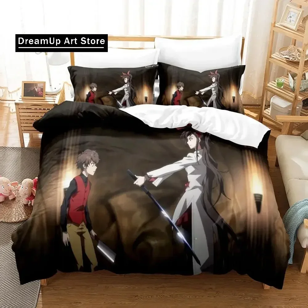 3D Print Anime Tower Of God Bedding Set Boys Girls Single Twin Queen Full Size Duvet Cover Pillowcase Bed Adult Bedroom