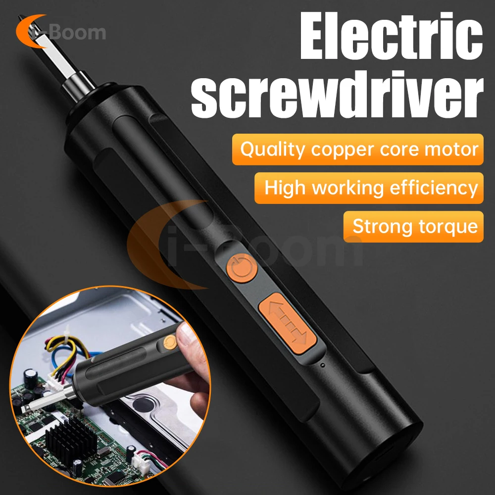 Wirelessly Electric Screwdriver Auto Torque Forward/Reverse Adjustable USB Charge Household Electric Screwdriver Set