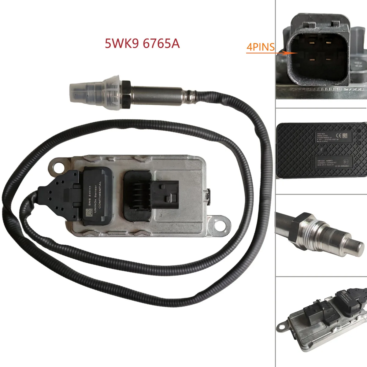 Applicable To Nitrogen Oxygen Sensor 5WK96765A 4326863 A045S157 Square Four 24V