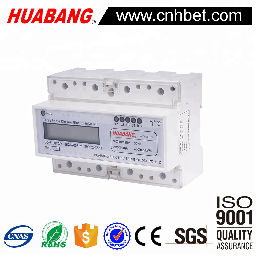 3 Phase Electricity Meter Digital Import Export Energy Consumption Measurement Three Phase kwh Meter
