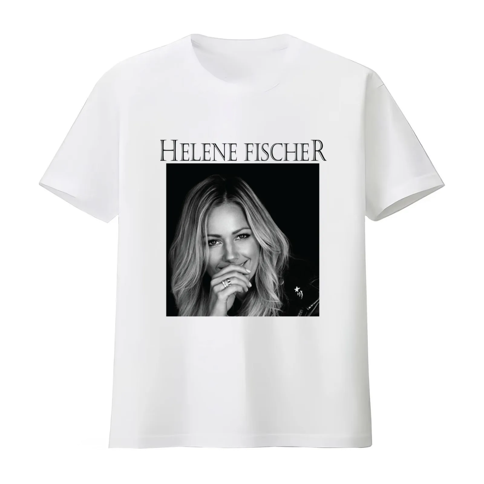 Chemise Helene Fischer Helene Fischer Pour femme Helene Fischer T-Shirt Summer Casual Cotton Tee Oversized Streetwear Tops