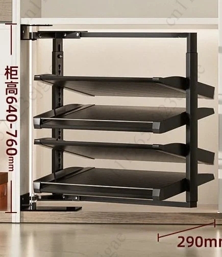 Built‑in 90° Side‑Mount Rotating Shoe Rack, Stainless Steel Flip Storage Hardware for Shoe Cabinet