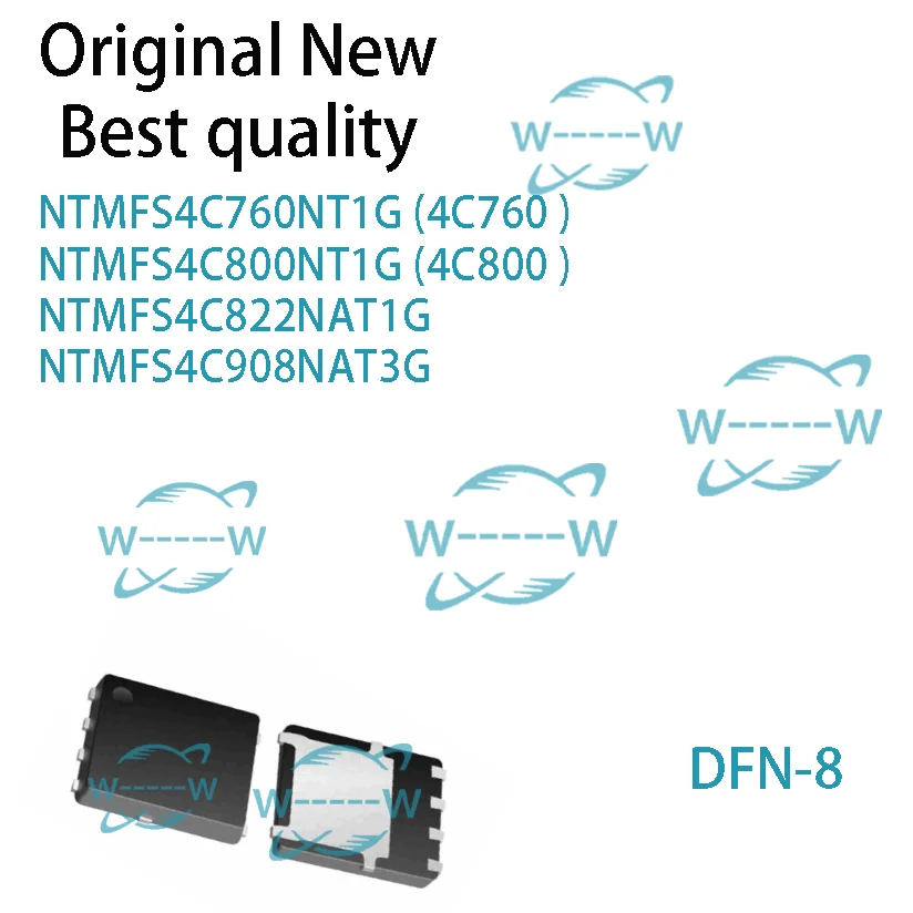 NEW (5-30PCS) NTMFS4C760NT1G NTMFS4C800NT1G NTMFS4C822NAT1G NTMFS4C908NAT3G 4C760 4C800 4C022 QFN MOSFET IC Chip