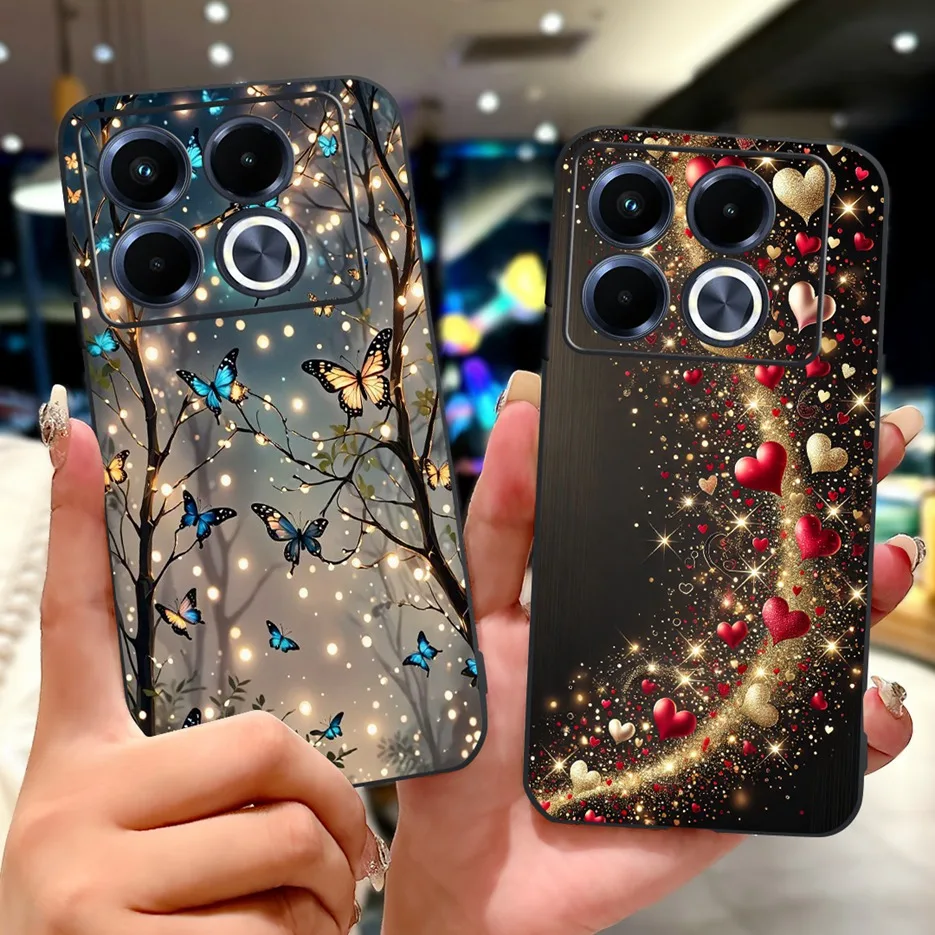 

Для Infinix Note 40 5G Чехол X6852 Роскошный модный окрашенный чехол Матовый чехол для телефона Infinix Note 40 Pro Plus Note40 4G Мягкие сумки