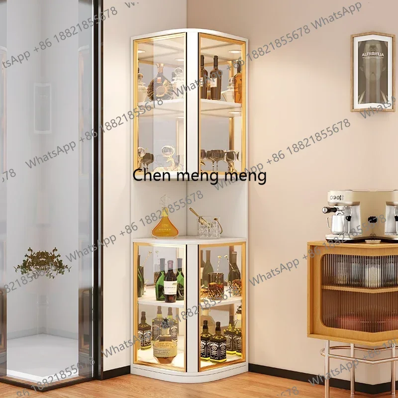 

Wall Bar Cabinet Open Cabinets Iron Whiskey Metal Storage Room Liquor Shelves Modern Home Portable Full Kitchen Luxury Showcase