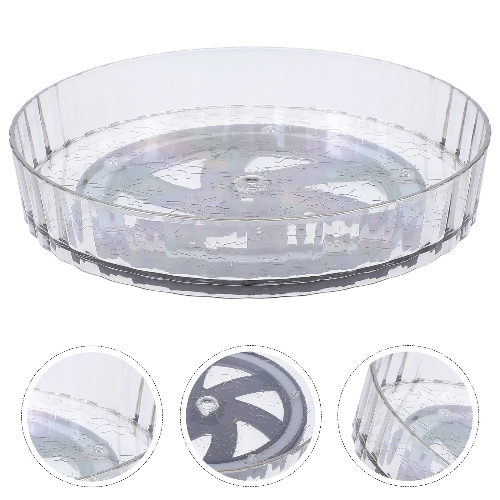 

Kitchen Rotating Organizer Turntable Storage Rack for Spices Condiments 360 Degree Rotating Tray Seasoning Jar Holder Countertop