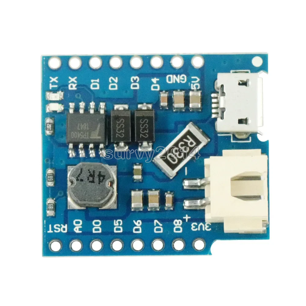 Scudo batteria V1.1.0 per WEMOS D1 mini batteria al litio singola ricarica e boost