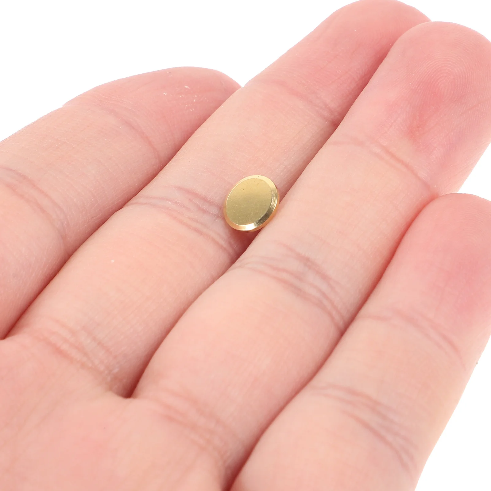 

8Pcs Copper Caps Precision Clock Movement Parts for Wall Clock Repair and Upgrades Second Caps Bead Bail Cap