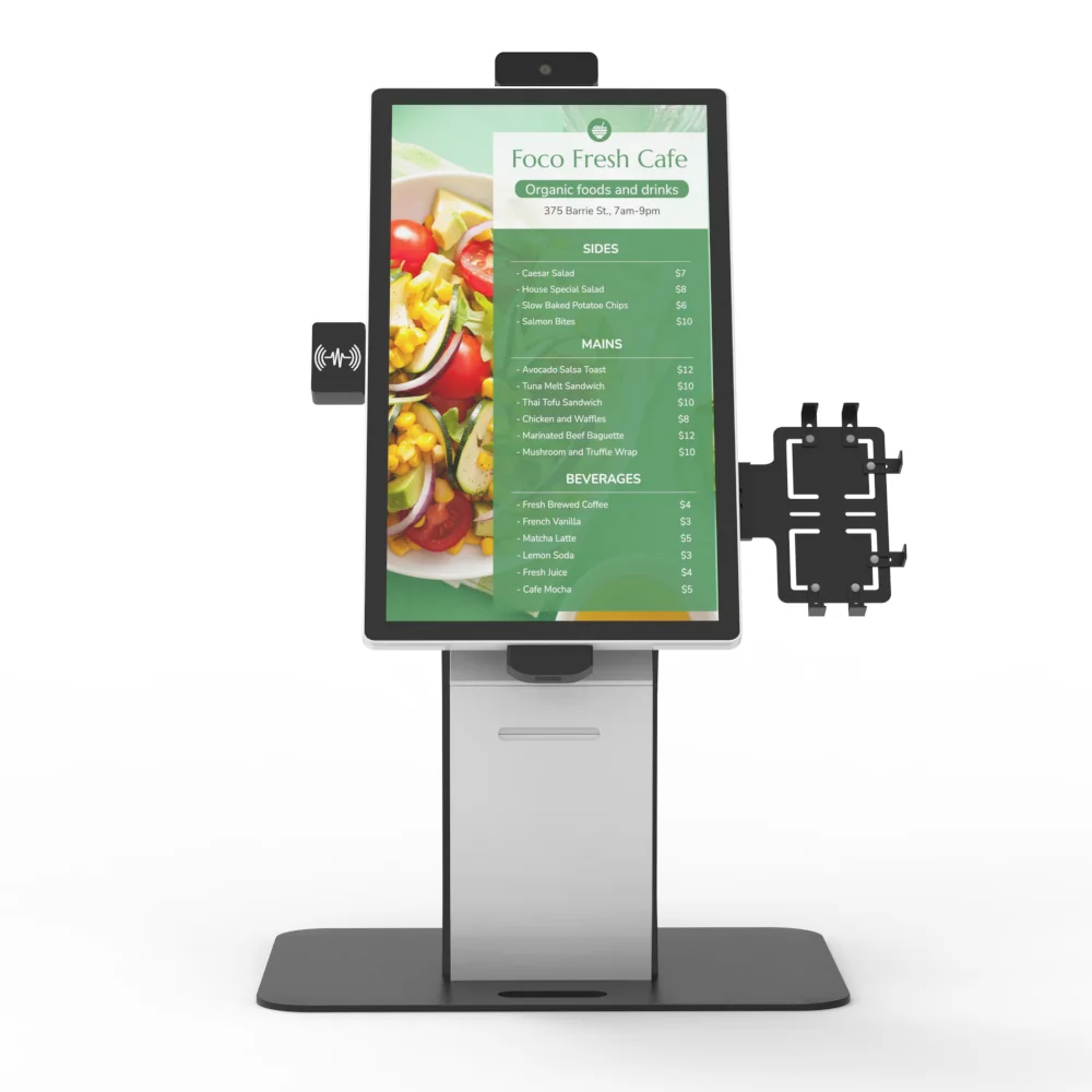 Restaurant Indoor Supermarket Android Windows POS Self-Service Printer Automatic Touch Payment Screen Self Ordering Kiosk LCD